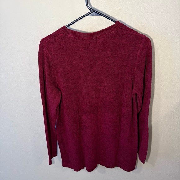 J. Jill Deep Red Pullover Sweater - Picture 4 of 5